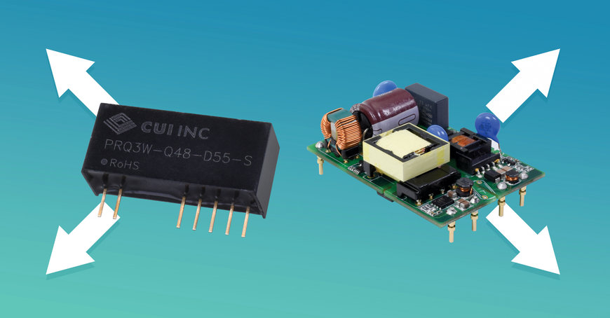 Asymmetrical Output, Isolated Dc-Dc Converters Added to CUI Line